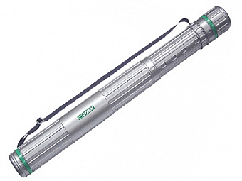 Тубус телескопический D85мм, L630-1100мм, на ремне серый