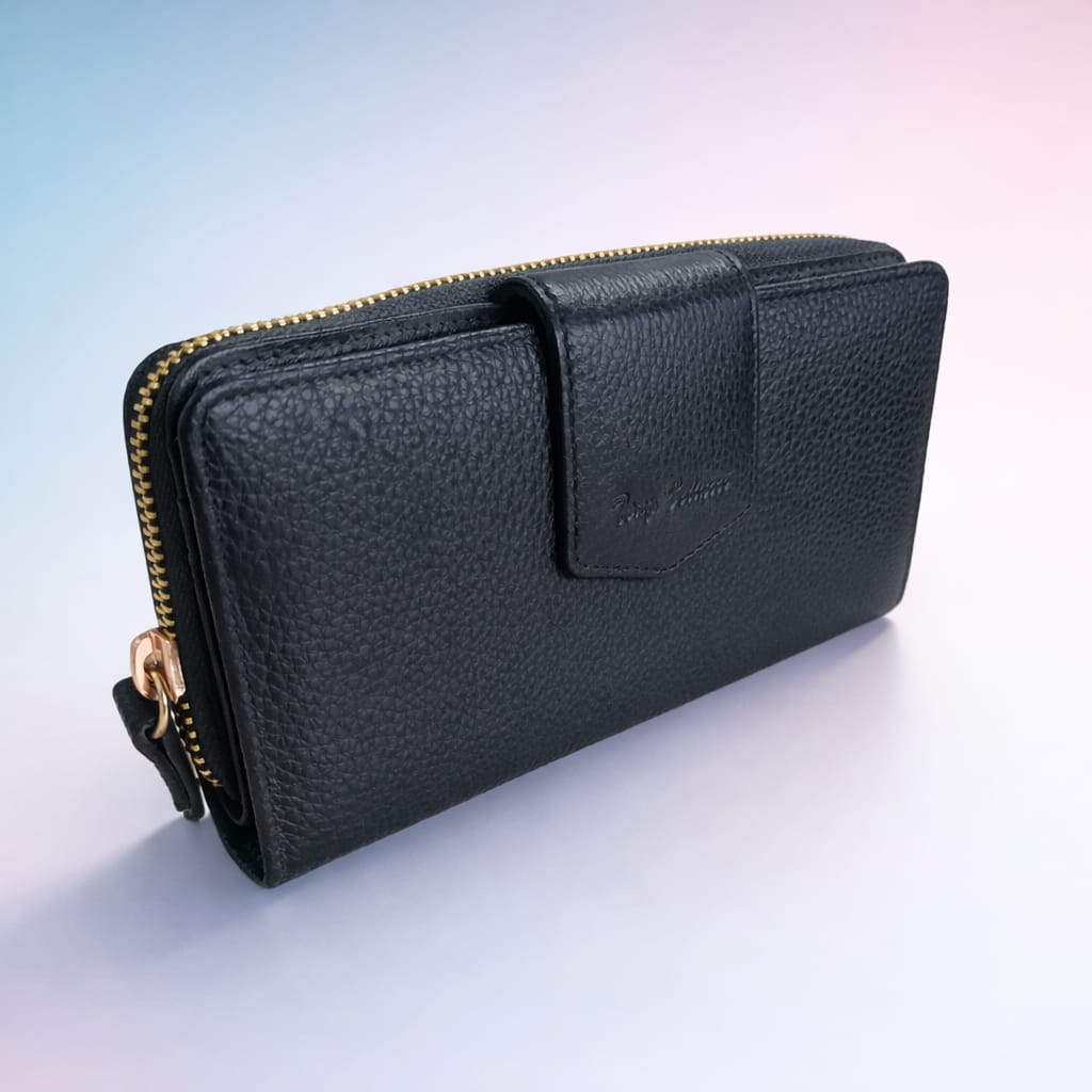 Женский кошелёк Tony Bellucci из натуральной кожи, чёрный