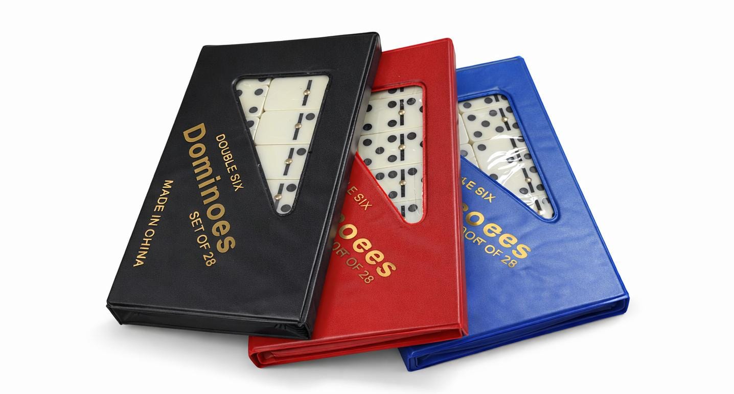Настольная игра Домино Double Six, 28 фишек, футляр