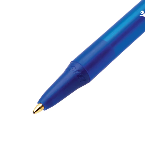 Ручка шариковая автоматическая BIC "Round Stic Clic", СИНЯЯ, узел 1 мм, линия письма 0,32 мм, 926376 