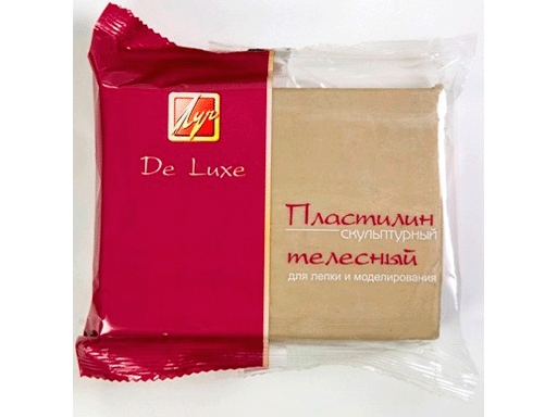 Пластилин скульптурный 300гр ЛУЧ "Люкс" телесного цвета