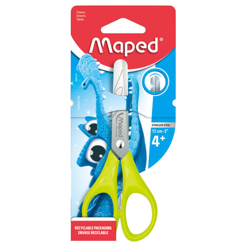 Ножницы MAPED , 130 мм, закругленные лезвия, ассорти, 464210