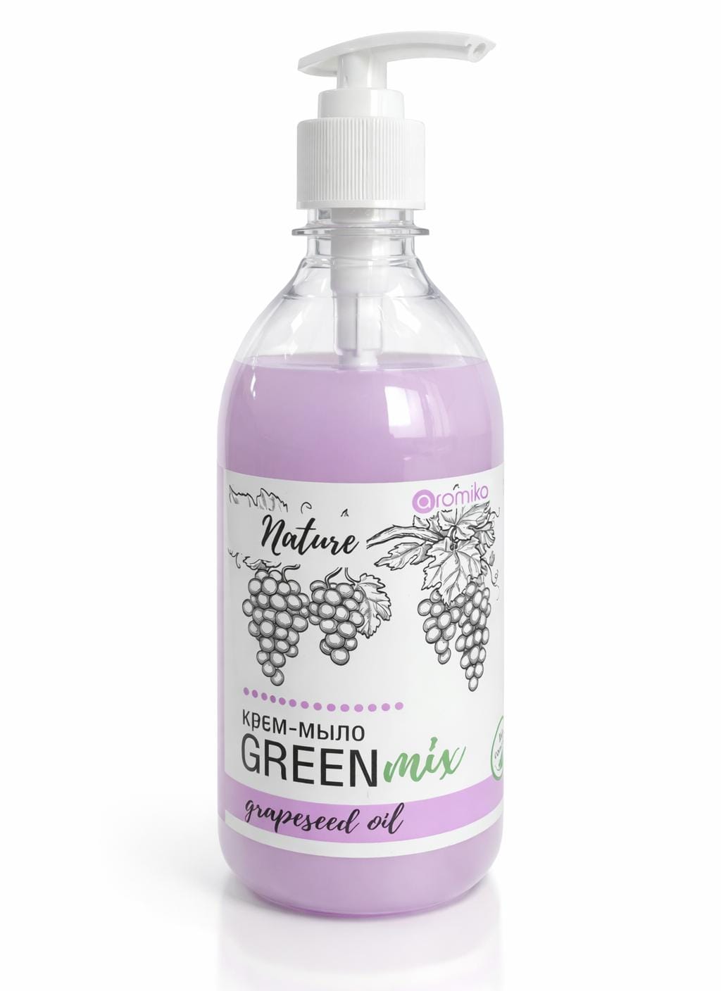 Крем-мыло «Aromika Nature GREENmix» с маслом виноградных косточек