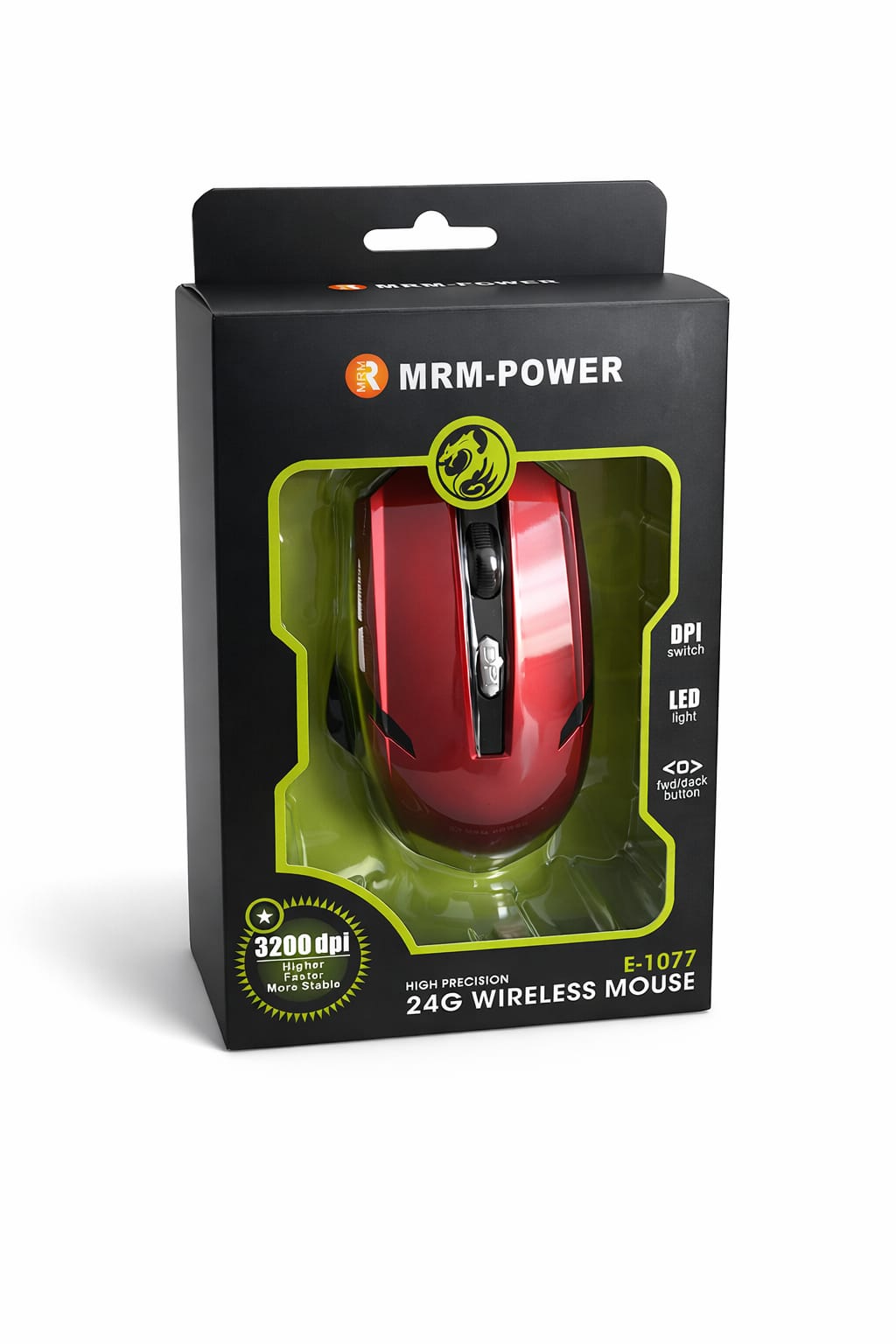 Беспроводная мышь MRM-POWER E-1077 (2.4G, 2400 DPI, LED)