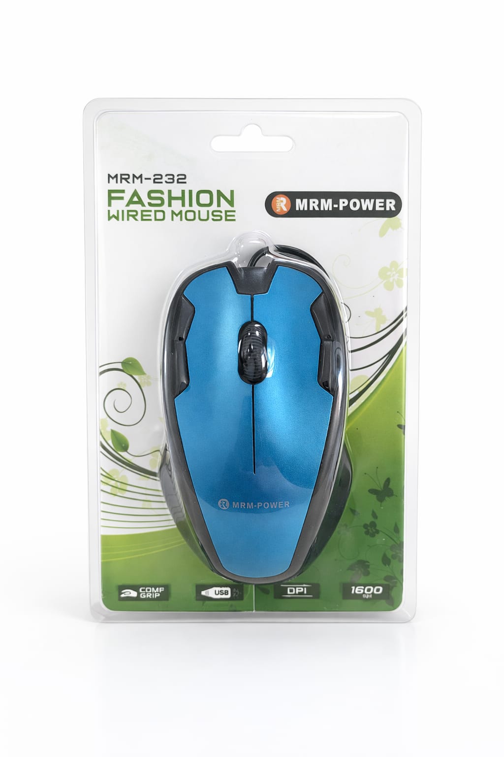 Проводная мышь MRM-POWER MRM-232, 1600 DPI, синяя