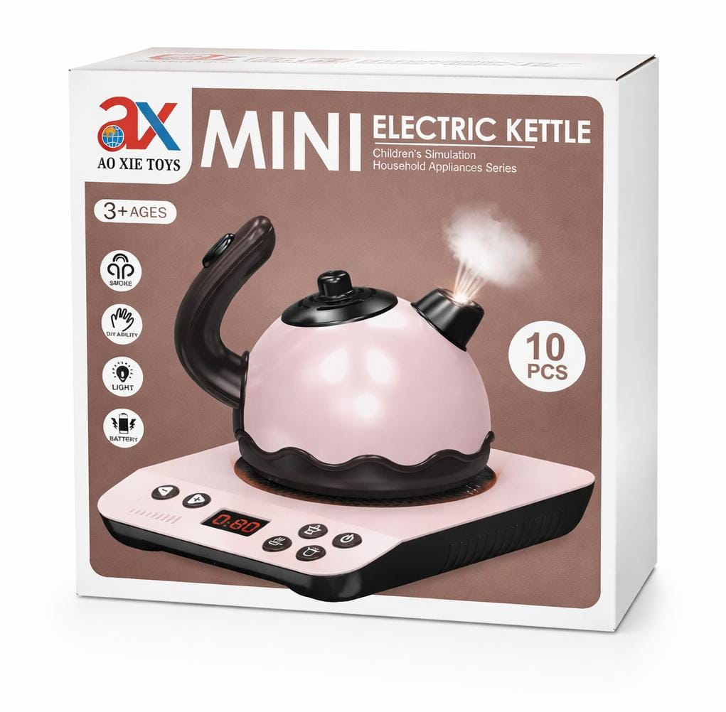 Детский игровой чайник Mini Electric Kettle, свет и пар, 3+