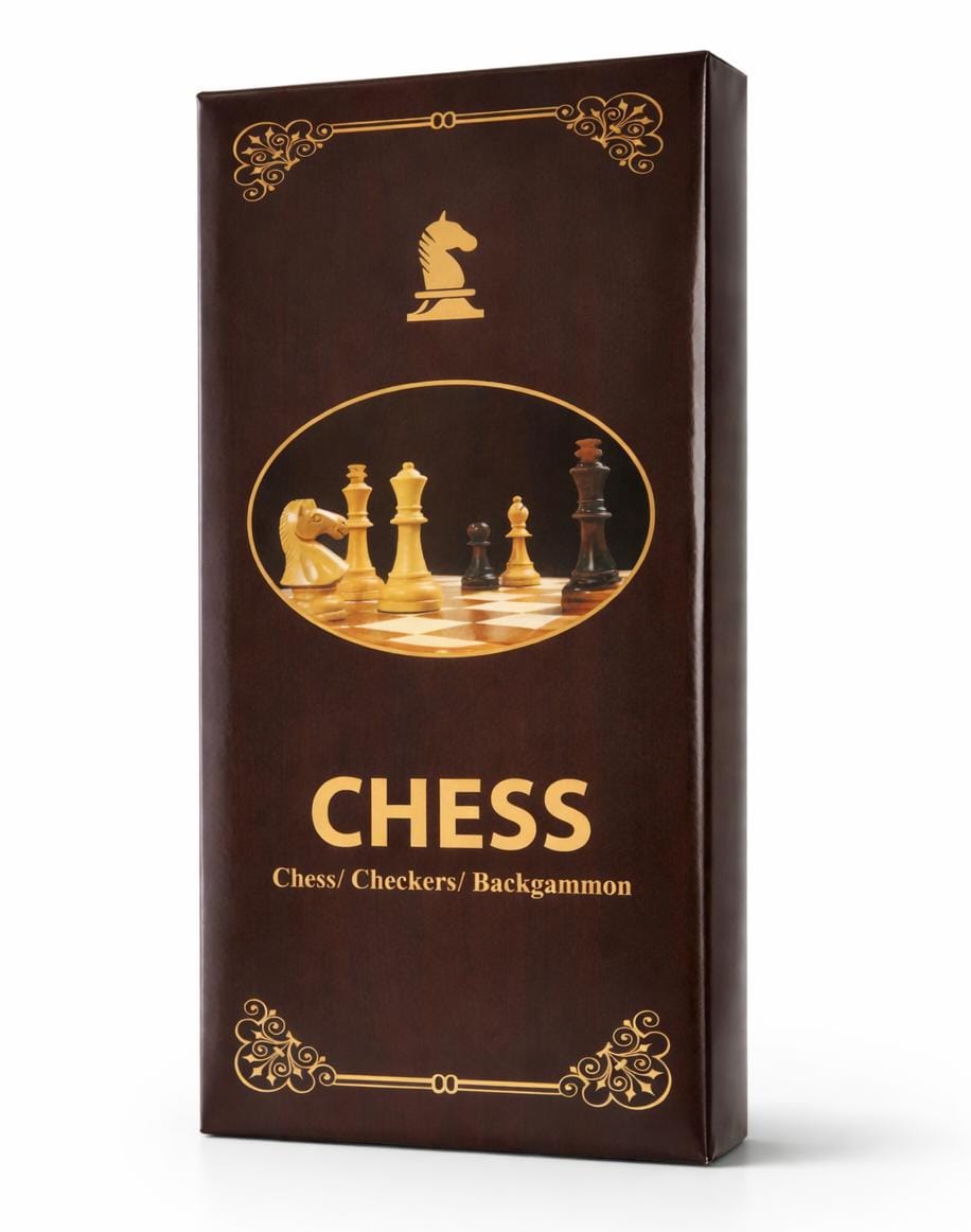Настольная игра 3 в 1: Шахматы, Шашки, Нарды