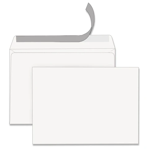 Конверты С4 (229х324 мм), отрывная лента, 100 г/м2,  118666  
