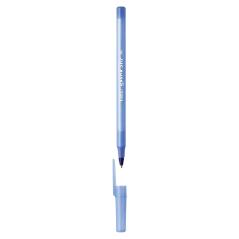 Ручка шариковая BIC "Round Stic", СИНЯЯ, корпус голубой, узел 1 мм, линия письма 0,32 мм,  934598