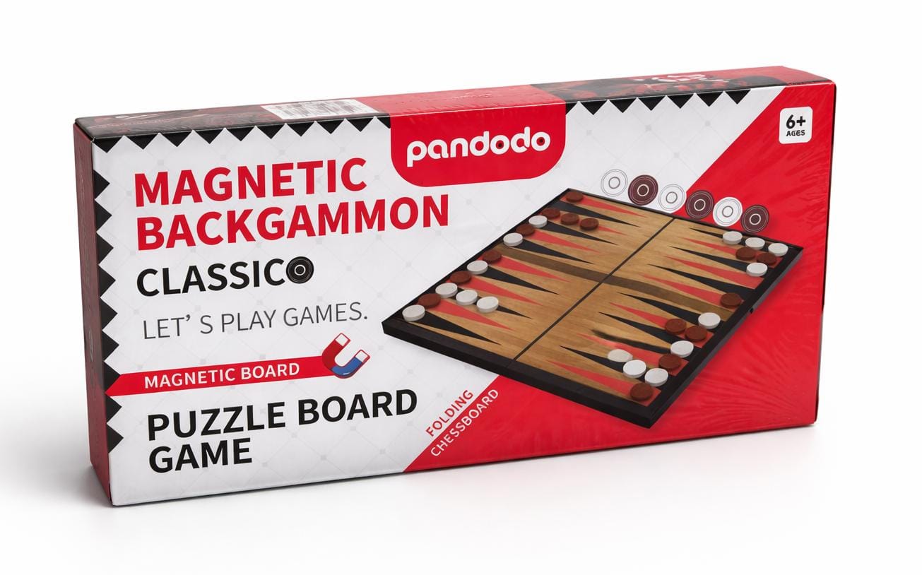 Нарды магнитные Pandodo Classic, складные, настольная игра для детей и взрослых